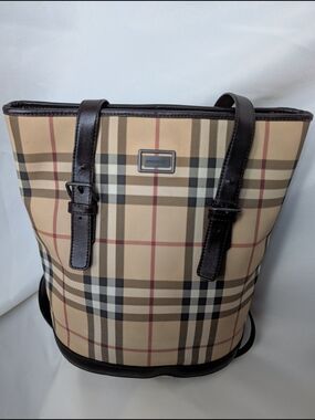 Burberry Nova Check Bucket Bag